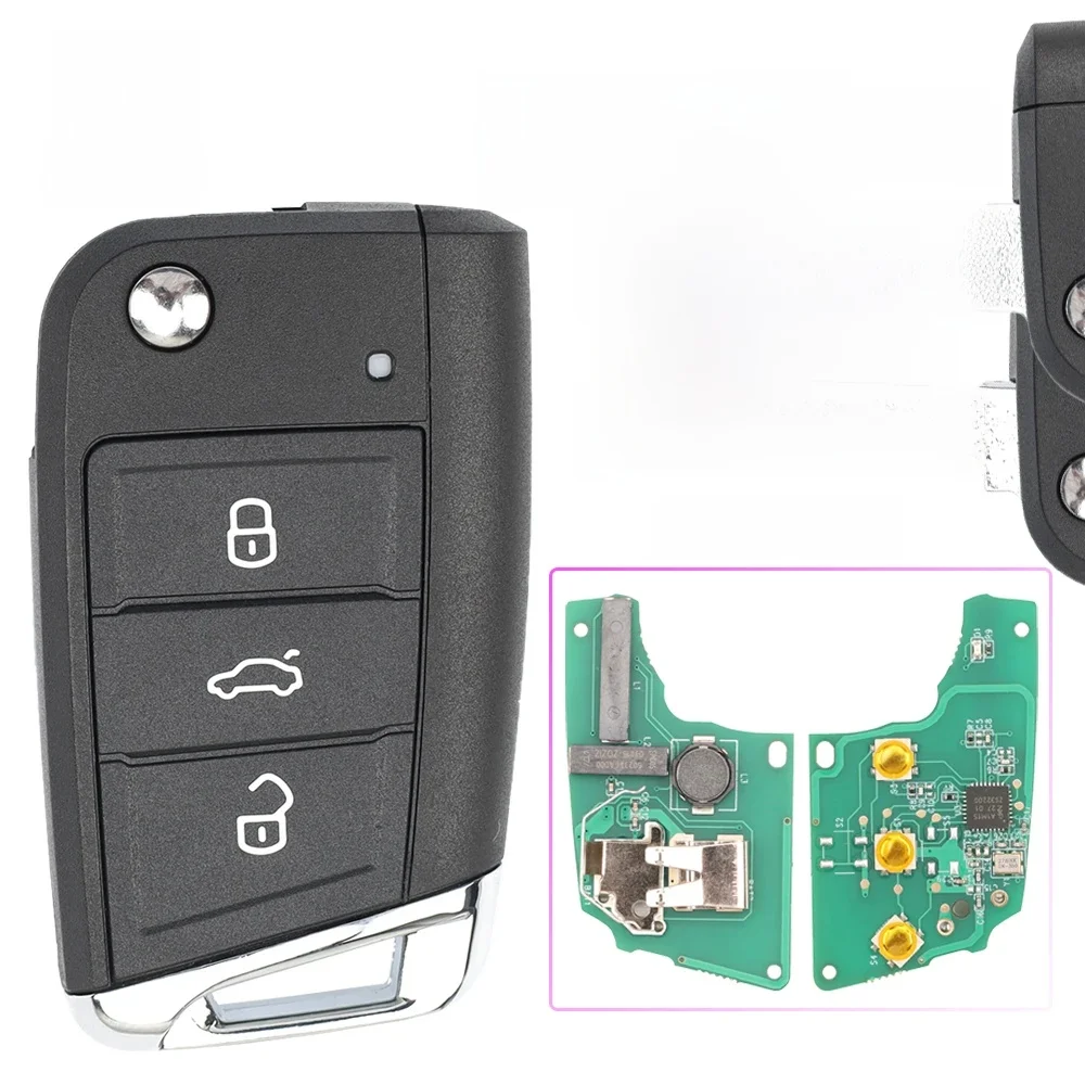 Liberty Car Remote Key 433MHz MQB48Chip do VW Seat Golf 7 MK7 Tiguan Touran Polo do Skoda Octavia A7 5G 6959752 AB/BB 6V 0959752 D — zdjęcie 2