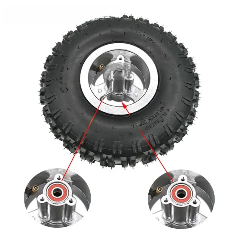 AliExpress NONE 4.10-4 Tyre Wheel 4.10-4 Inner Tube Outer Tire with 4 Inch Wheel Rim for 49cc Mini Quad Dirt Bike Scooter ATV Buggy