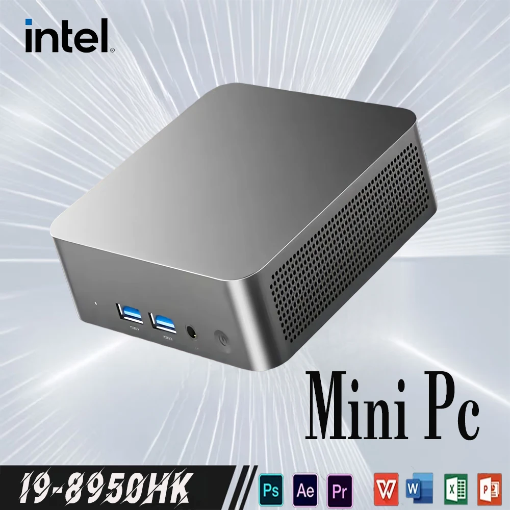 Mini PC Windows 11 Intel Core i9 8950HK 16GB DDR4 1TB SSD Portable PC Gamer Computer WIFI 6 BT5.2 4K HD Mini Gaming Pc Desktop