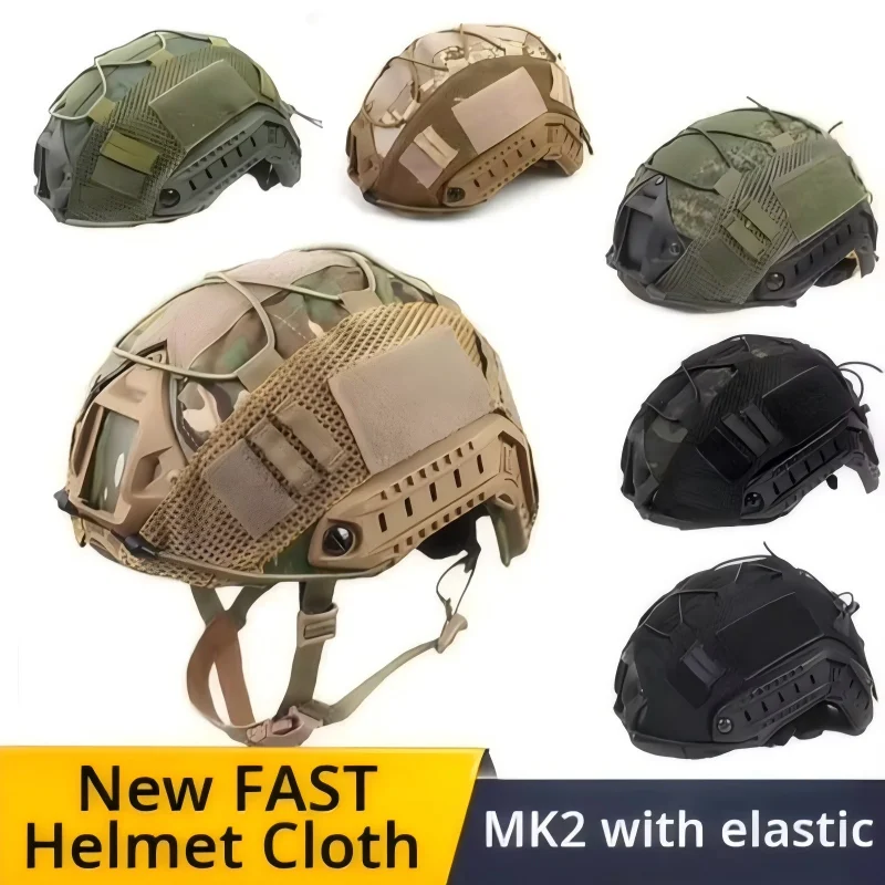 

Camouflage Tactical Helmet Cover for Fast MH PJ BJ Helmet Outdoor Airsoft Cycling Net Hunting Helmet Cloth Headwear Accessories