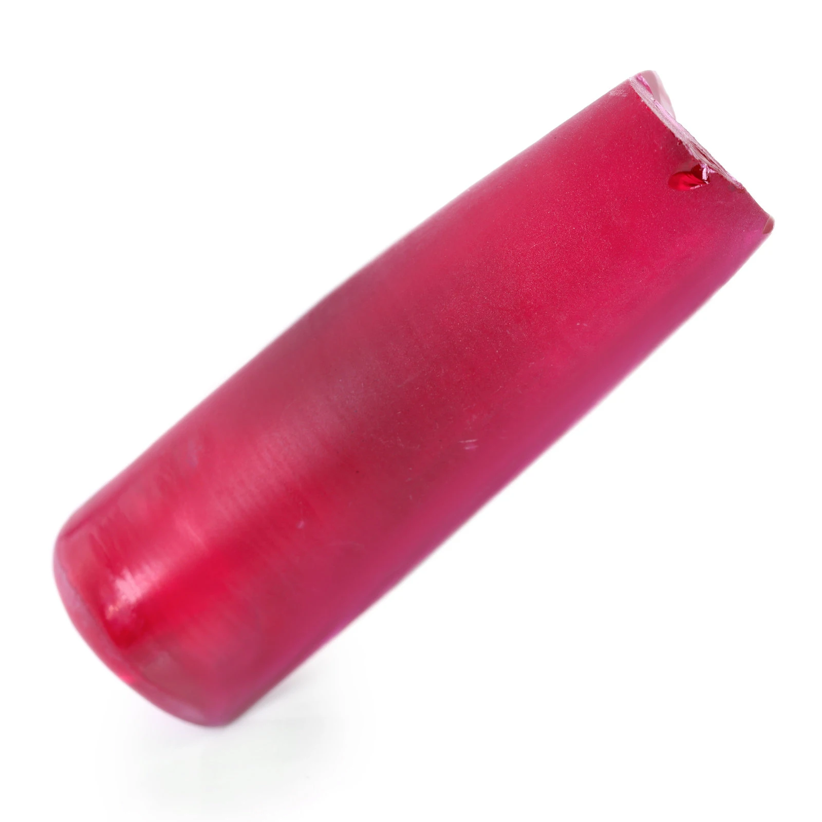 Ruby Red #5 Lab Created Corundum Sapphire Faceting Rough for Gem Cutting - Various Sizes - Split Boule