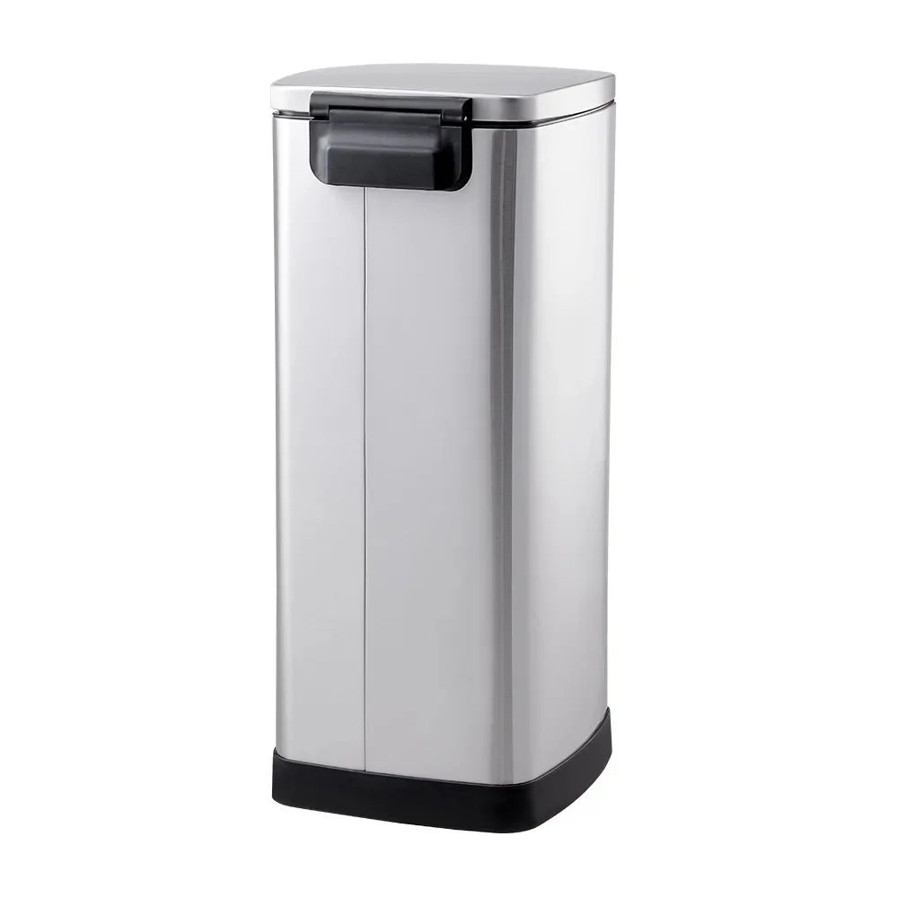【Lifeideas】30L Step Pedal Trash Can Recycling Bin with Odor Filter Stainless Dent-Proof Plastic Lid Garbage Trashcan