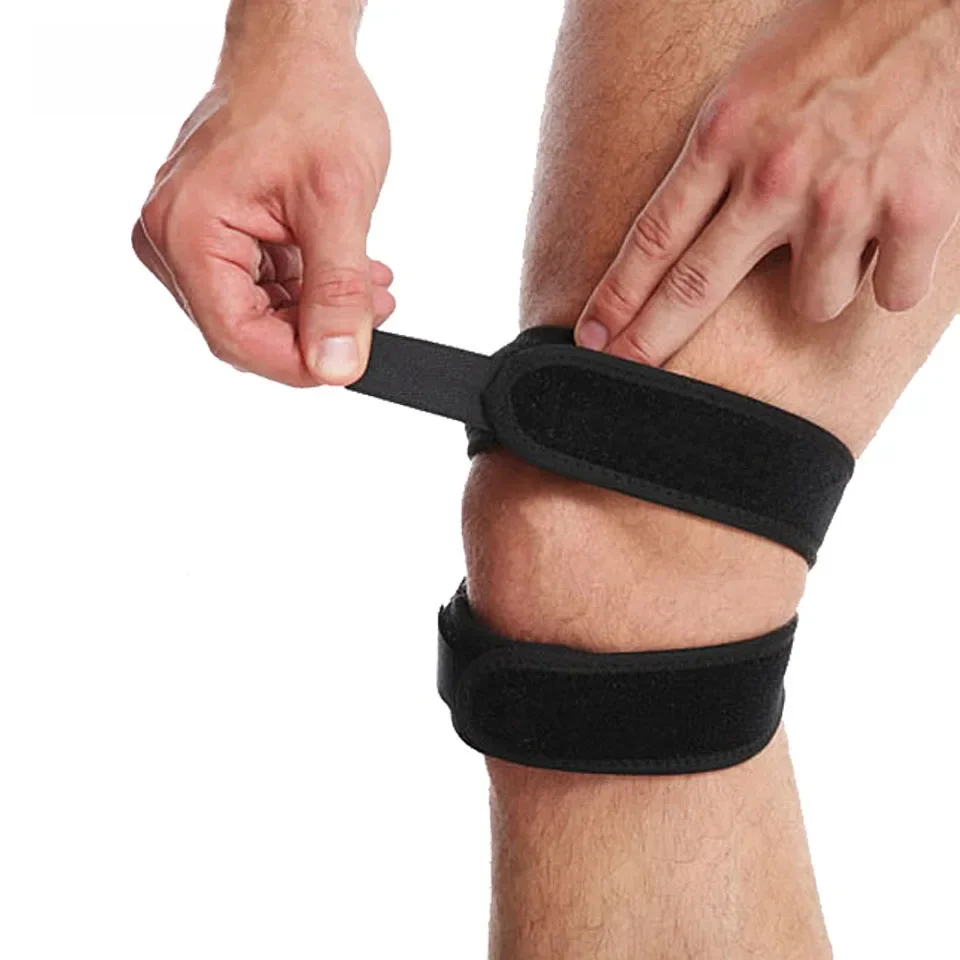 AliExpress Aolikes AOLIKES 1PCS Pressurized Knee Wrap Sleeve Support Bandage Pad Elastic Braces Knee Hole Kneepad Safety Basketball Tennis Cycling