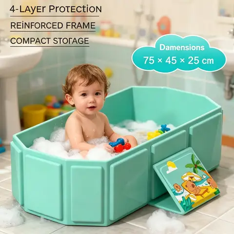 1PC Foldable Bathtub Portable Bath Tub Collapsible Bath Basin Thickened PVC Tub for Home Travel Bathroom