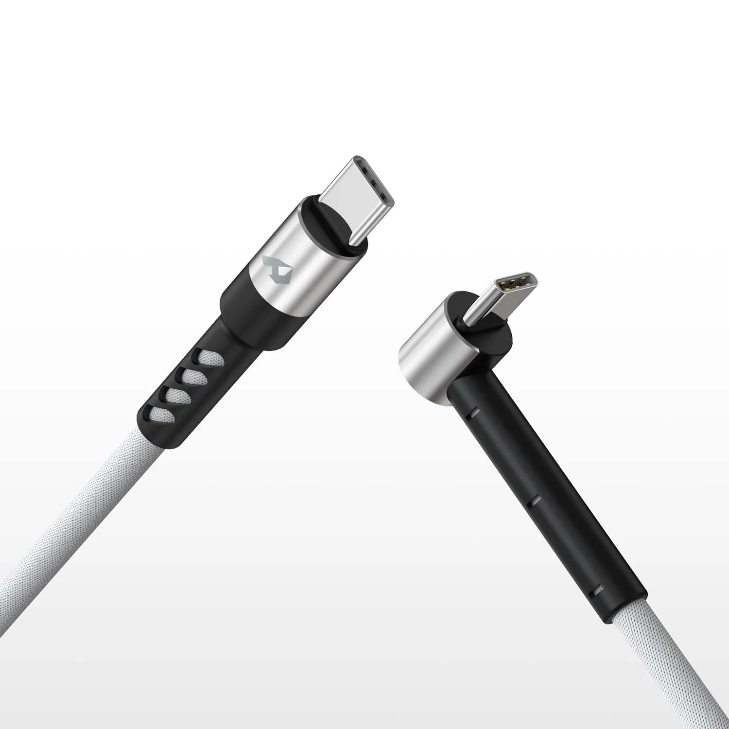 60W gevlochten USB-C kabel met 90 graden connector ° |     Pd snelladen voor Samsung Xiaomi MacBook