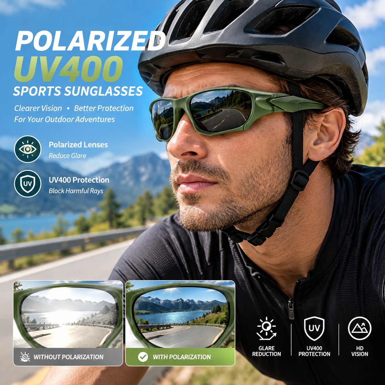 Fishing Sunglasses Polarized - Óculos de sol polarizados clássicos para