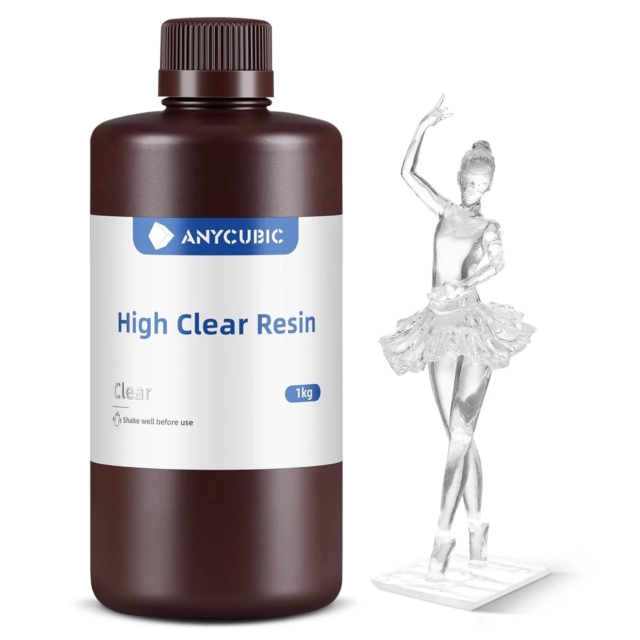 1Kg High transparency Resin Anycubic, High Clear Resin