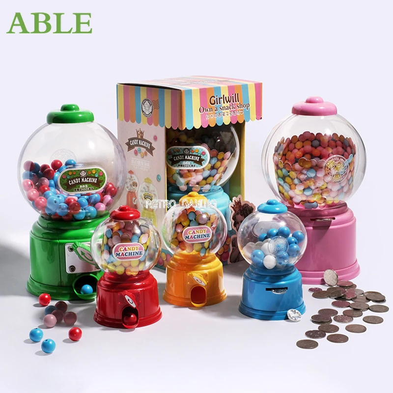 Children's candy machine candy and dessert piggy bank children's candy dispenser boy and girl chewing gum machine birthday gift