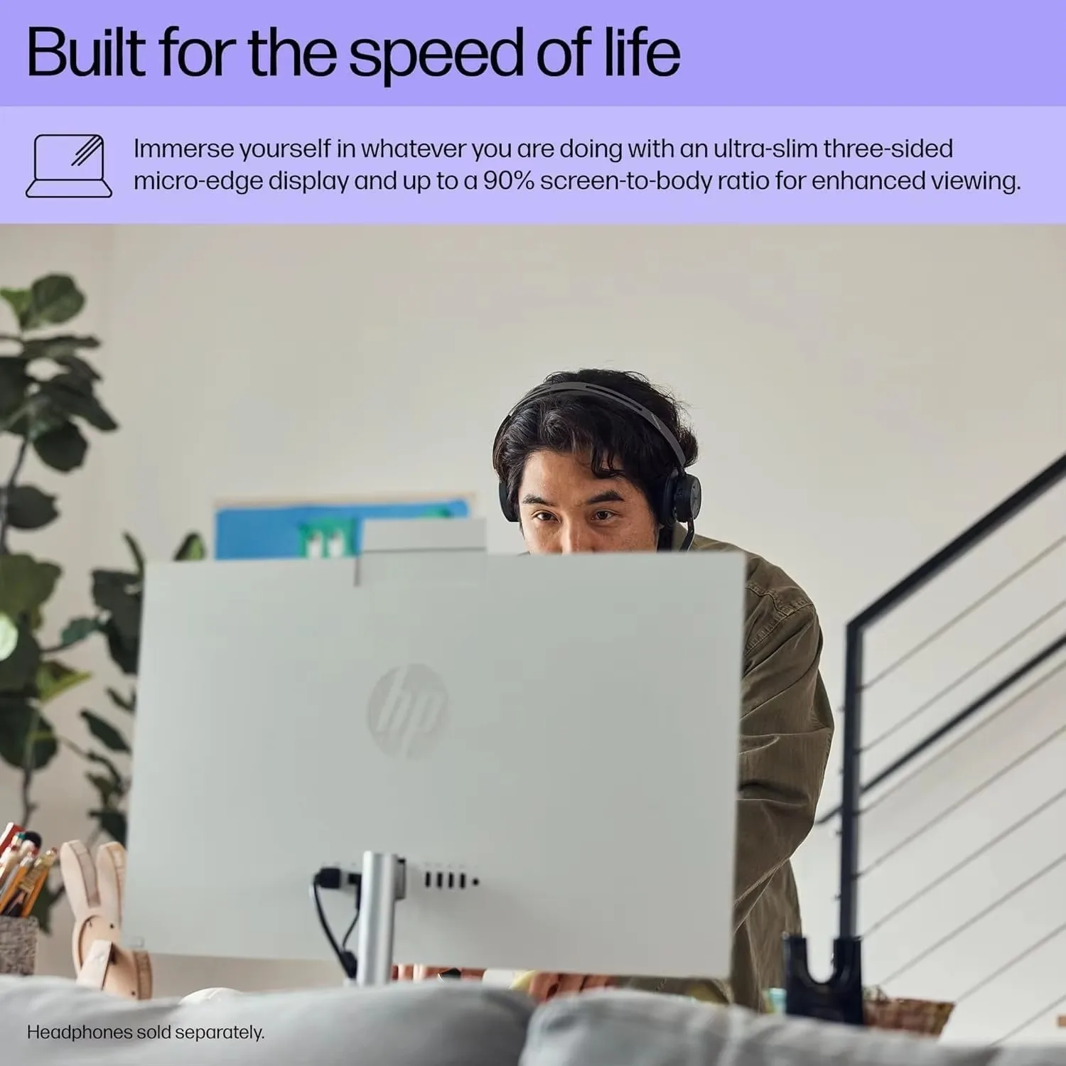 HP 27 "All-in-One-Touchscreen-Desktop,Intel Ultra 7-155u, 64GB DDR5-RAM, 4TB SSD, höhen verstellbar, WLAN 6,Windows 11 Home, Weiß