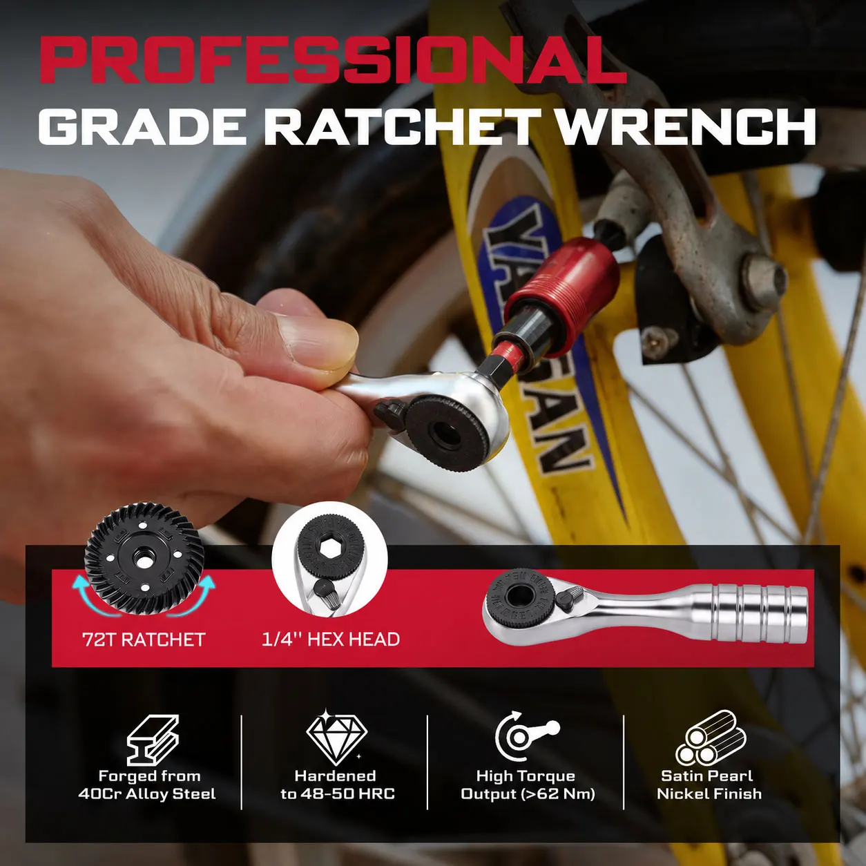 Rafford 6PCS Mini Ratchet Wrench Set, Screwdriver bit ULTRA TORQUE Bits with 1" PH2, PH2, PZ2, T20, T25, SQ2, Phillips Torx image 2