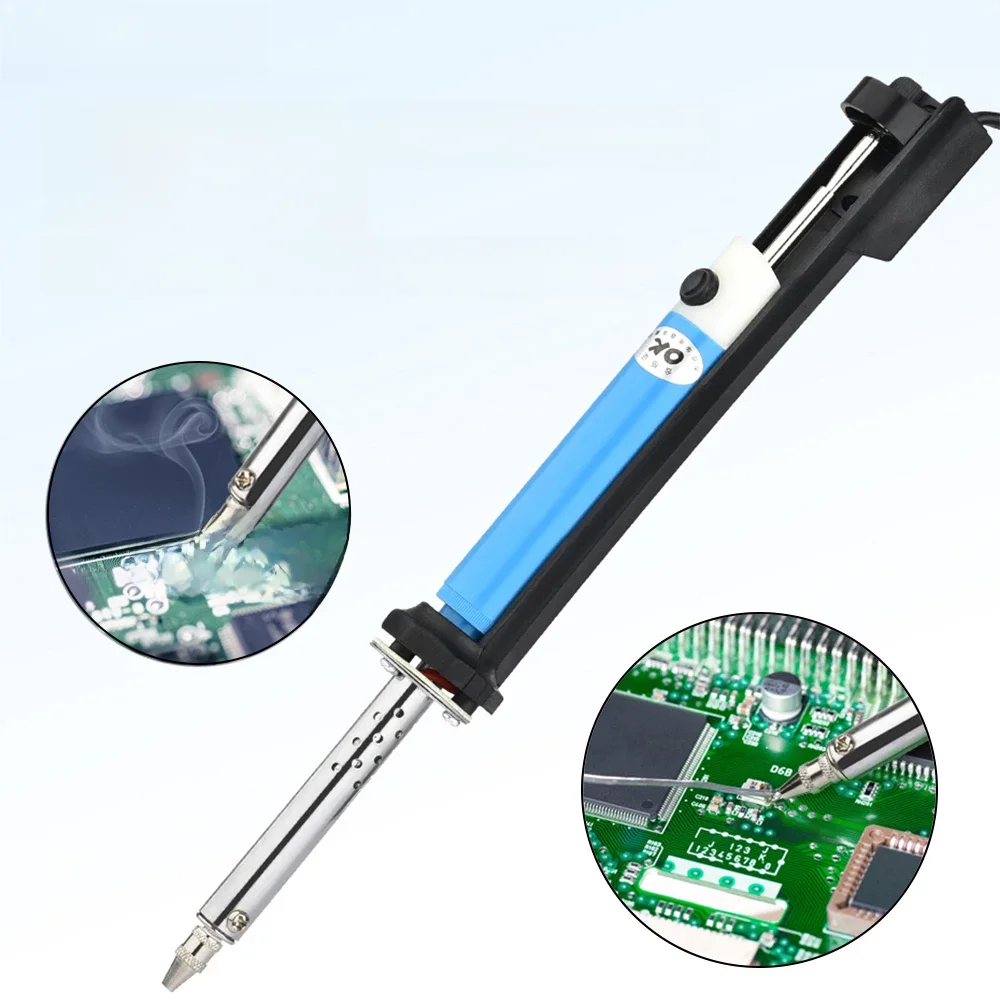 AC 110V/220V elektryczny cyna ssąca Sucker Pen lutownica 30W PCB maszyna do rozlutowywania ssaniem do lutowania pompa próżniowa narzędzia spawalnicze — zdjęcie 2