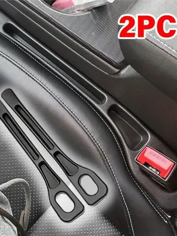 2Pcs Car Seat Gap Filler Seat Crevice Storage Box Bag Between Seats Console Organizer Decoration Interior Auto Accessories
