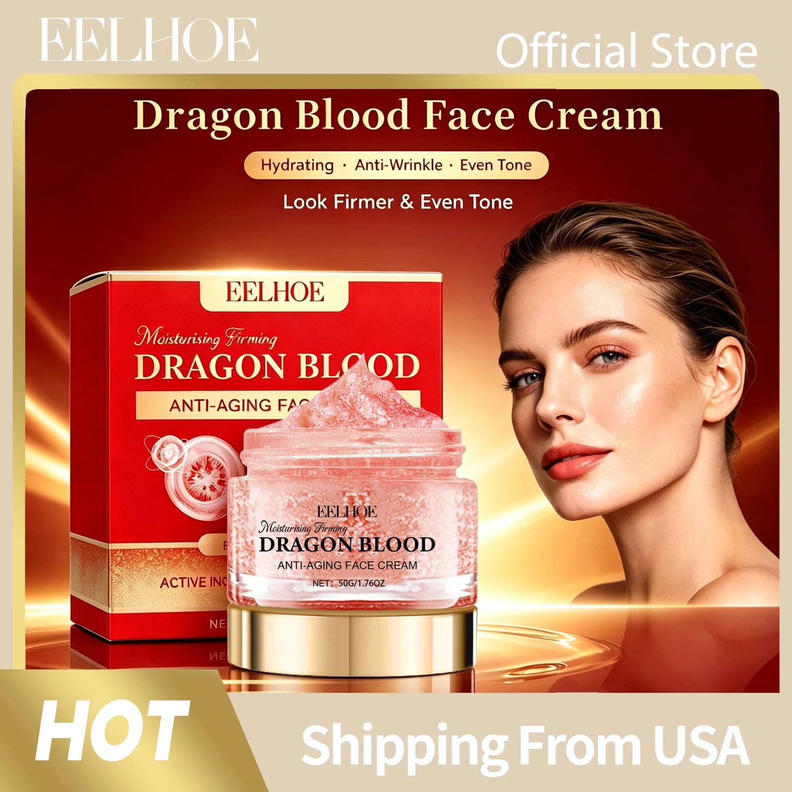 Hyaluronic Acid Serum - 드래곤 블러드 안티에이징 페이스 크림: 피부