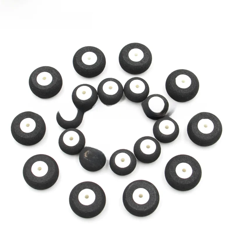 10 sztuk Sparkhobby wysokiej jakości koła samolotu 16MM 20MM samolot koła z gąbką gąbka opona do helikoptera samolotu RC — zdjęcie 2