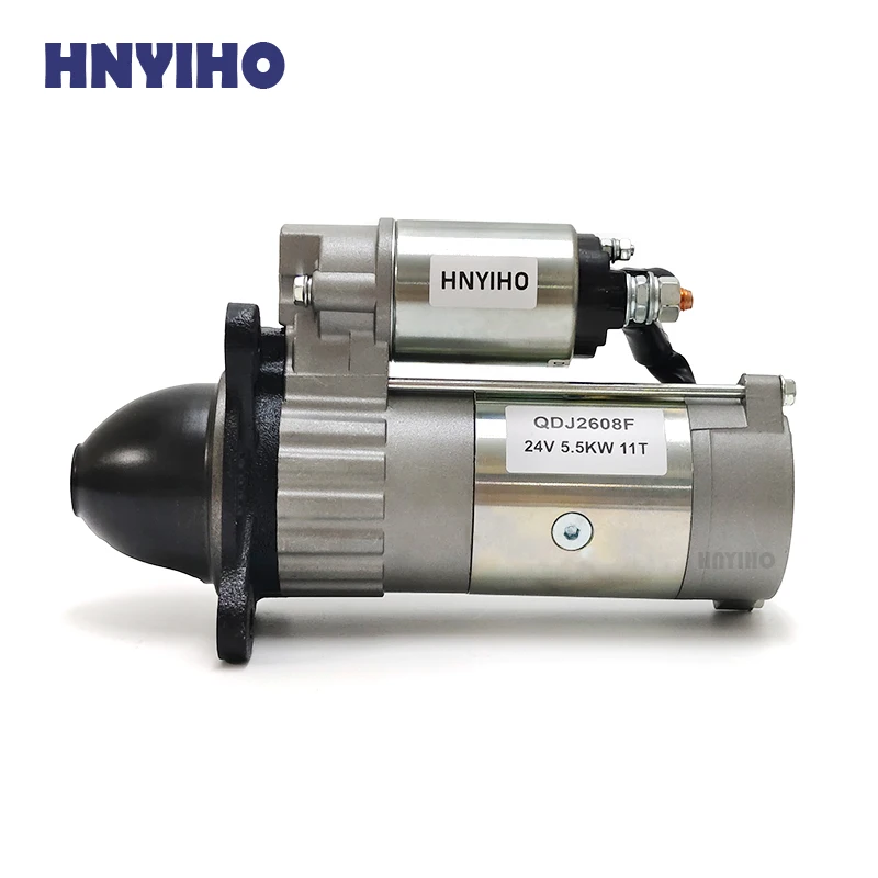 

QDJ2608F 24 В 5,5 кВт 11T Стартер для дизельного двигателя WEI FANG HUA FENG HUA DONG HUA YUAN 4105 6105