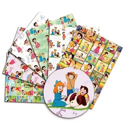 Cartoon haiji DIY handmade sewing patchwork quilting baby dress home sheet 140cm printed fabric fabric sewing kids fabric