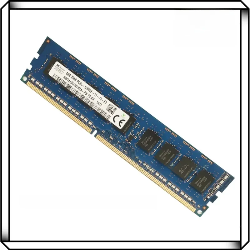 SK Hynix DDR3 8 GB 1600 MHz PC3L 12800E 2Rx8 Pure ECC UDIMM stacja robocza RAM bez buforowania pamięć serwerowa — zdjęcie produktu 2