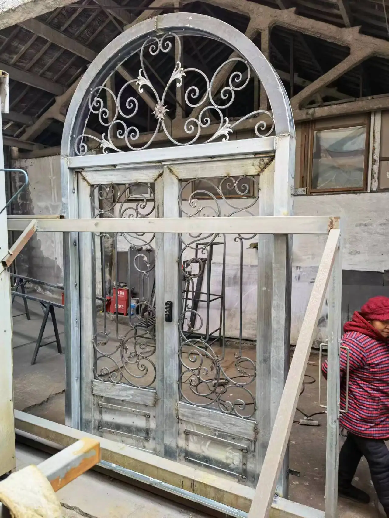 hench french  iron doors