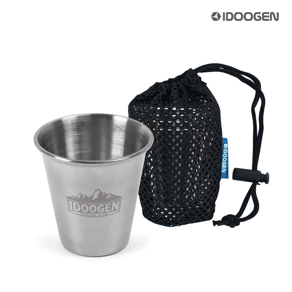 IDOOGEN Camping Cup Sten Outdoor drinking glass set 4P