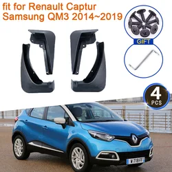 for Renault Captur Samsung QM3 2014 2015 2016 2017 2018 2019 J87 Mudguards Splash Front Rear Wheels Fender Mudflaps Accessories