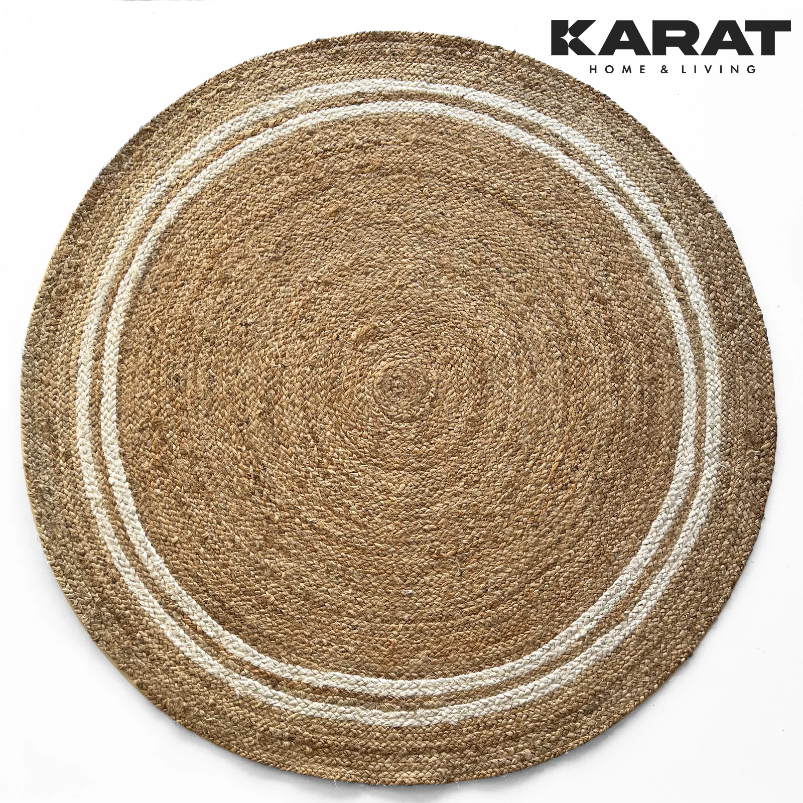 Runder Jute-Teppich – Naturfaser Teppich in verschiedenen Größen, langlebig & dekorativ für Wohnzimmer, Schlafzimmer & mehr