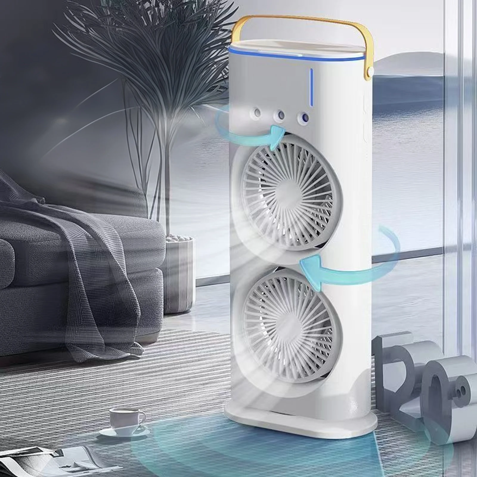 ventilador-de-mesa-portatil-abs-300ml-com-cabeca-dupla-3-bicos-e-7-luzes-coloridas-120-°-oscilador-silencioso-para-viagens-ao-ar-livre-camping-casa-e-escritorio