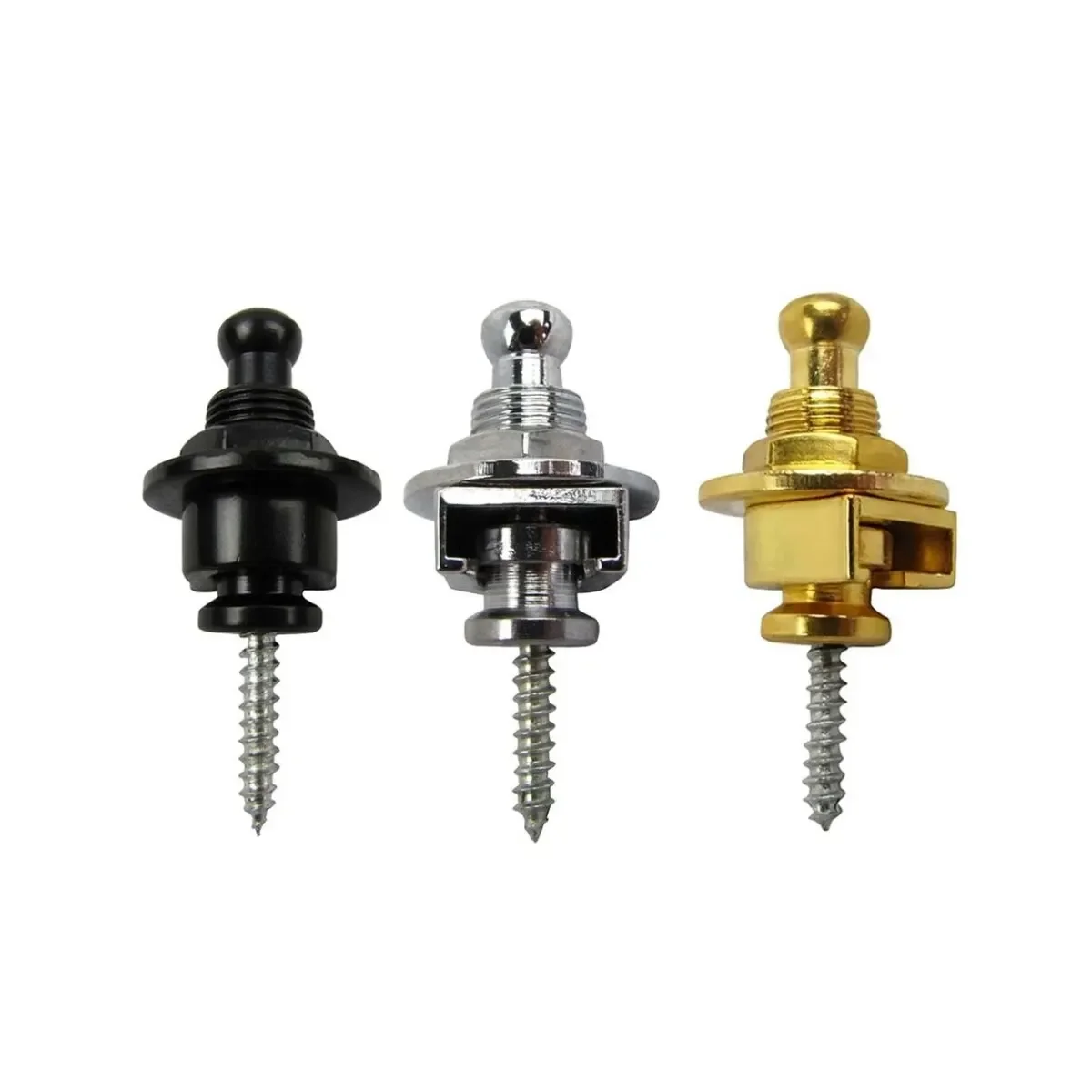 Gitarrengurt-Knöpfe, Stifte, 1/2 Stück, 3 Farben zur Auswahl, Premium-Gitarrengurtschlösser, Metall-Sicherheitsgurttasten, Endstifte aus Metall