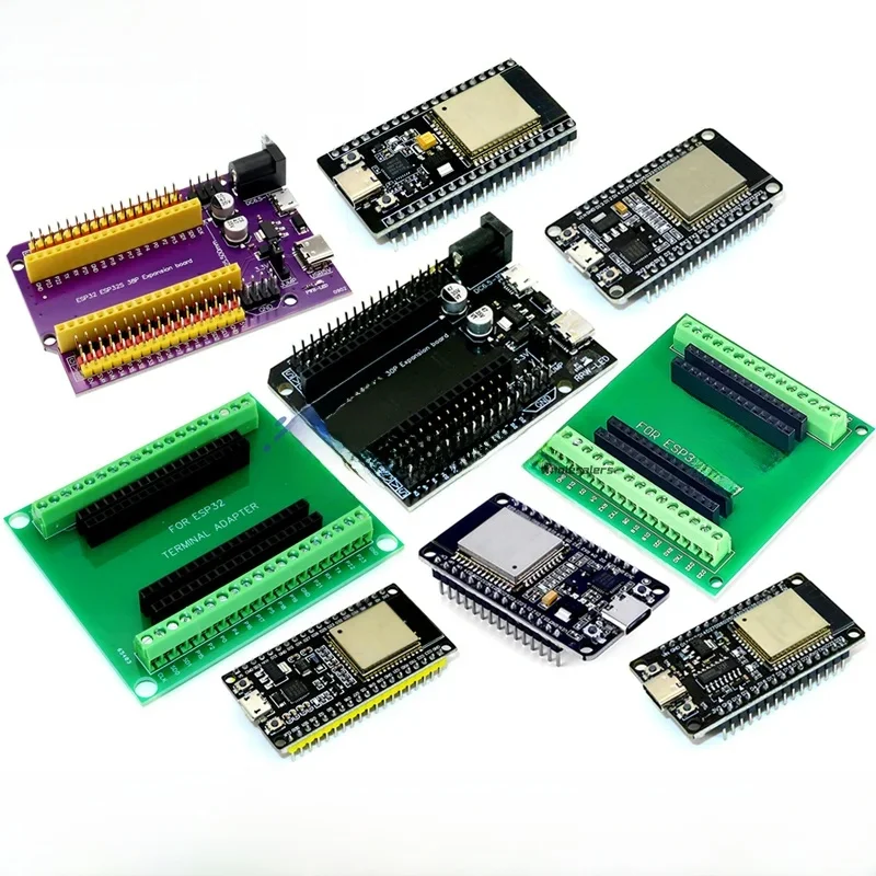 ESP32 ESPWROOM32 Micro/Type-c USB CH340C CP2102 WiFi+Bluetooth Ultra-Low Power Dual Core ESP32-DevKitC32 ESP-32S Expansion Board — zdjęcie 2
