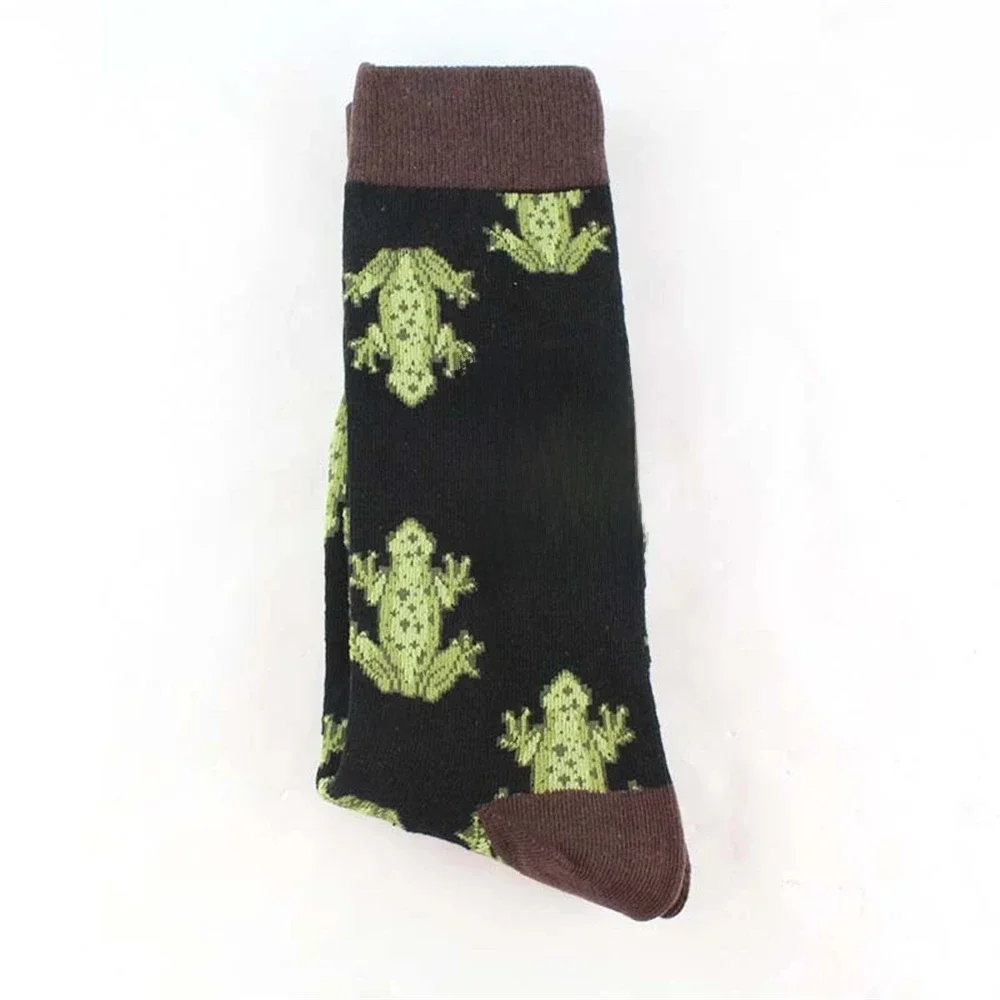 Nouveau unisexe drôle dinosaure requin chat chien cerf crâne grenouille poisson hibou coq océan vagues carlin singe astronaute hommes femmes chaussettes livraison directe