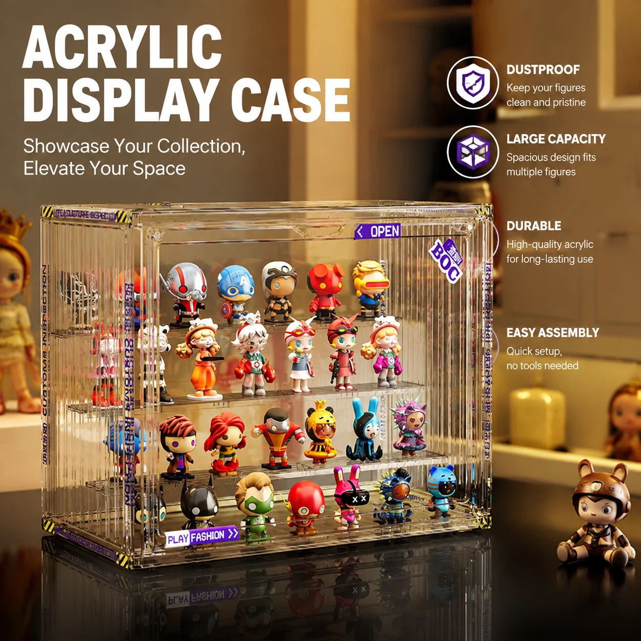 Pop Display Shelf - Duża akrylowa gablota ekspozycyjna na Blind