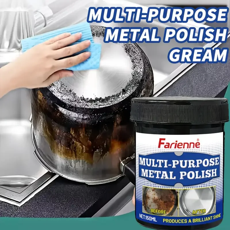 Multi-purpose metal polish,suitable for stoves,range hoods,cookware and sinks,restore luster,provide long-lasting protection