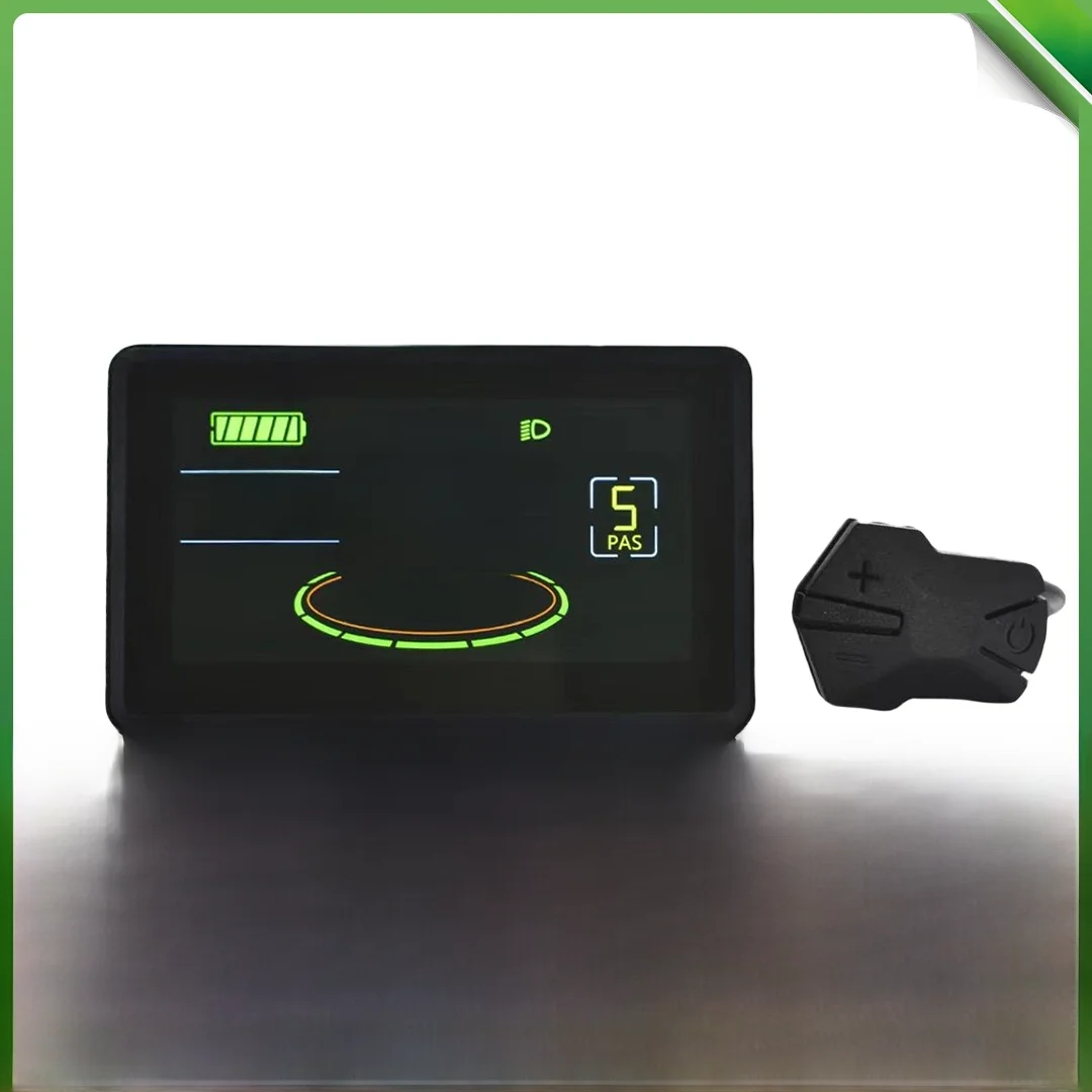 UART2 H6C Elektrische Fiets Kleurrijke LCD Display Meter 24 V-60 V SM/Waterdichte Verbinding Plug Ebike intelligente Display Met USB - afbeelding 2
