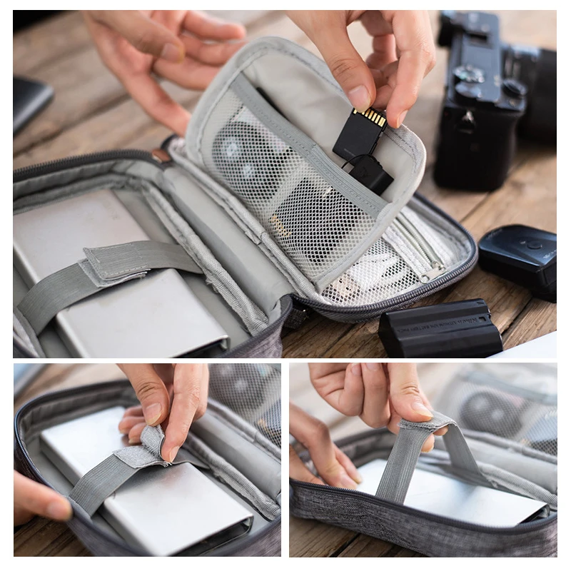 Earphone storage bag, data cable storage bag, mini technology tool, portable bag, charger, USB flash drive, zipper bag