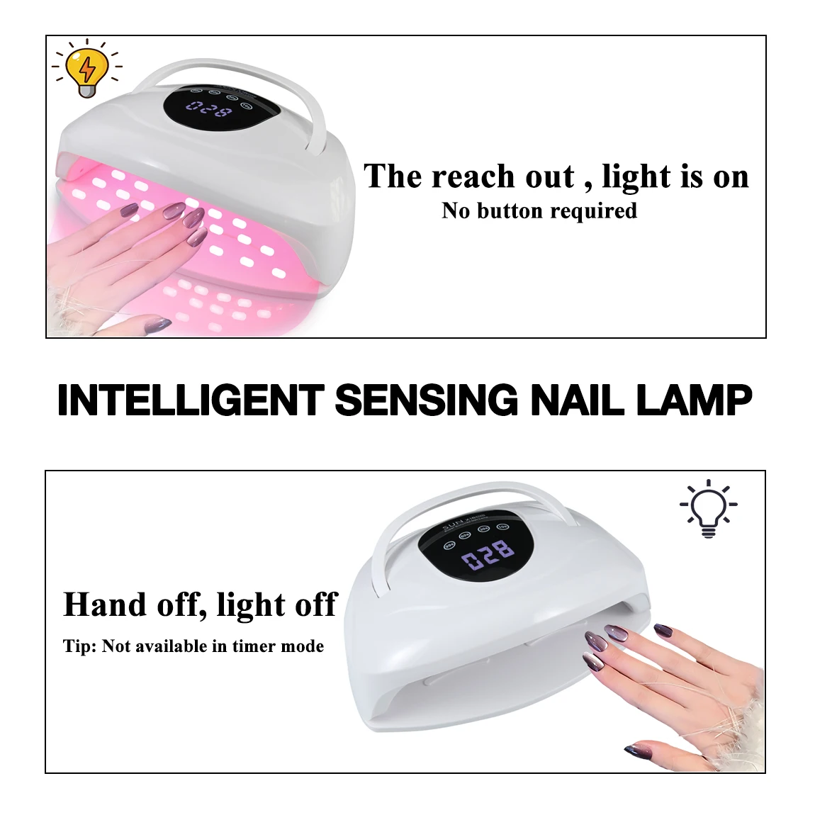 SUN X18 MAX المهنية مسمار تجفيف مصباح ل مانيكير الأظافر هلام آلة تجفيف البولندية مع الاستشعار التلقائي الأشعة فوق البنفسجية LED مسمار مصباح