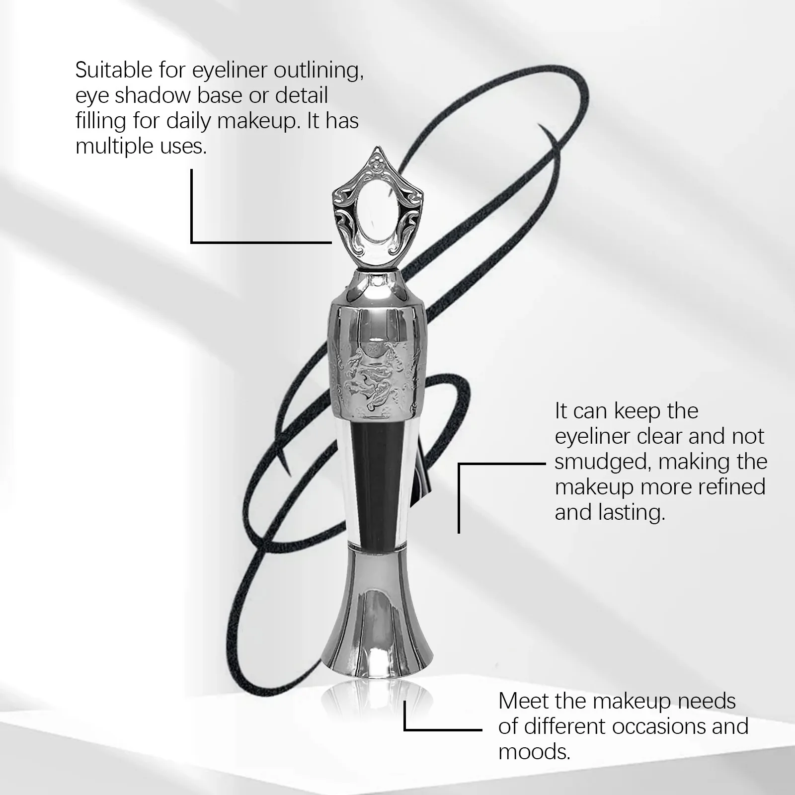 Eelhoope 2 جرام ماكياج ملون كحل حجم السفر دائم مقاوم للماء لا لطخة ماكياج السلس ماتي الجمال كحل ظلال العيون القلم