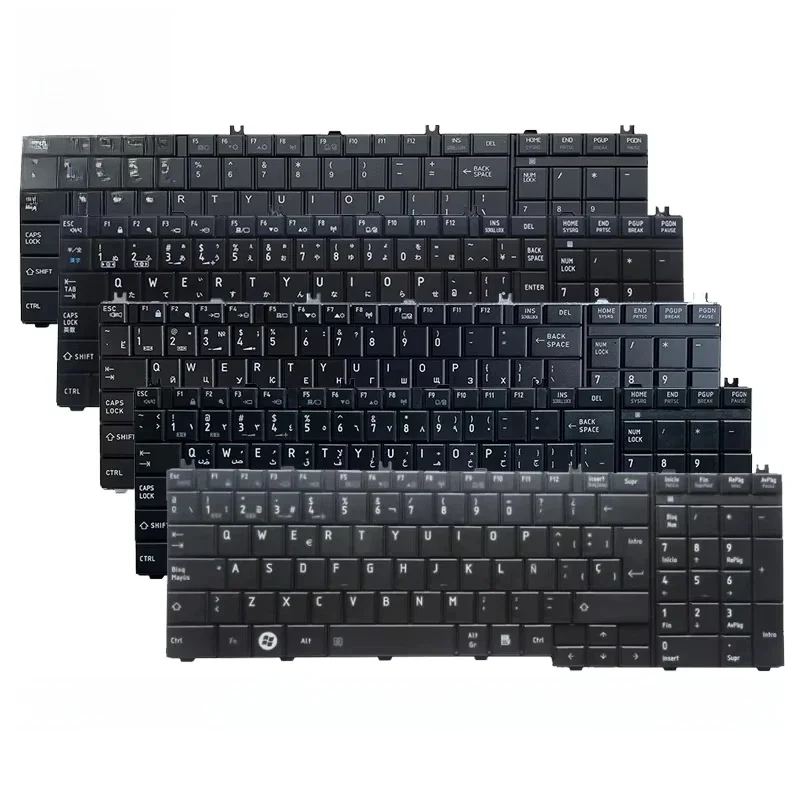 Klawiatura do laptopa US/UK/RU/SP/FR/BE/AR/JP/BR dla Toshiba C650D C650 L650/D L655 L670 L660 L675 C660 C655 L750/D L755/D L760 L770D — zdjęcie 2