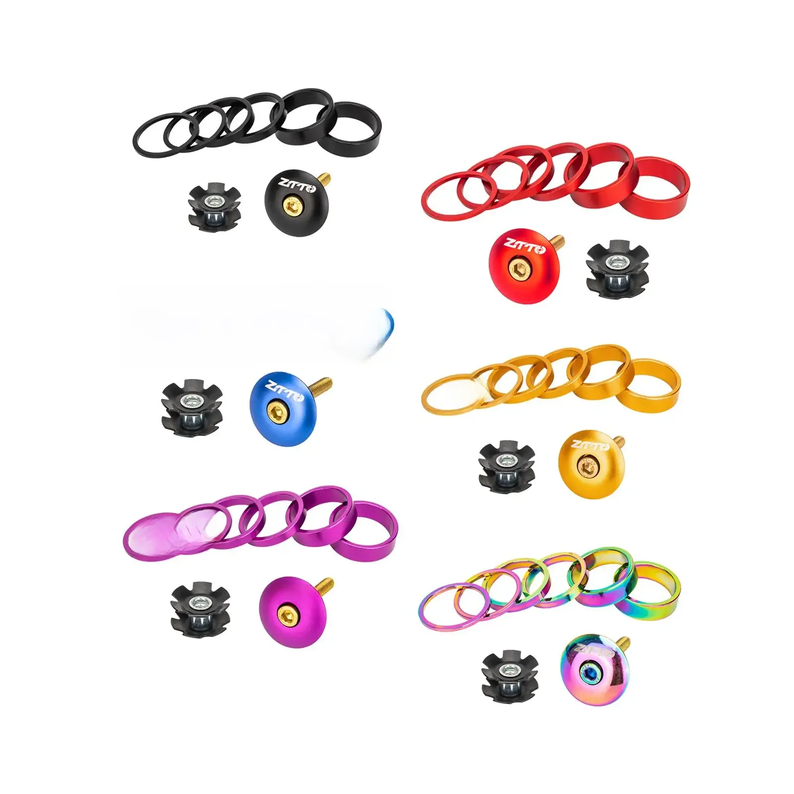 AliExpress SONONIA Bike Headset Tools Aluminum Alloy Sturdy Durable Bike Fork Washer Set Road Bike Headset Spacers