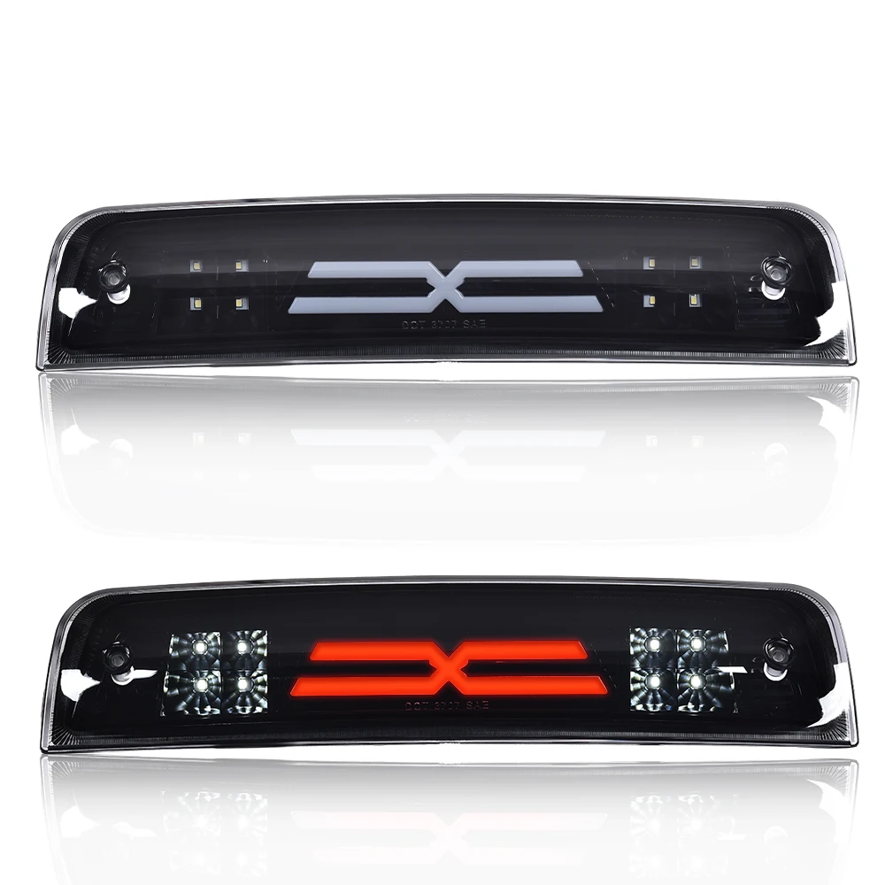 Led 3Rd Third Brake Light Cargo Lamp Fit for 2009-2017 Dodge Ram 1500 2500 3500 Smoked Housing High-Mount Light