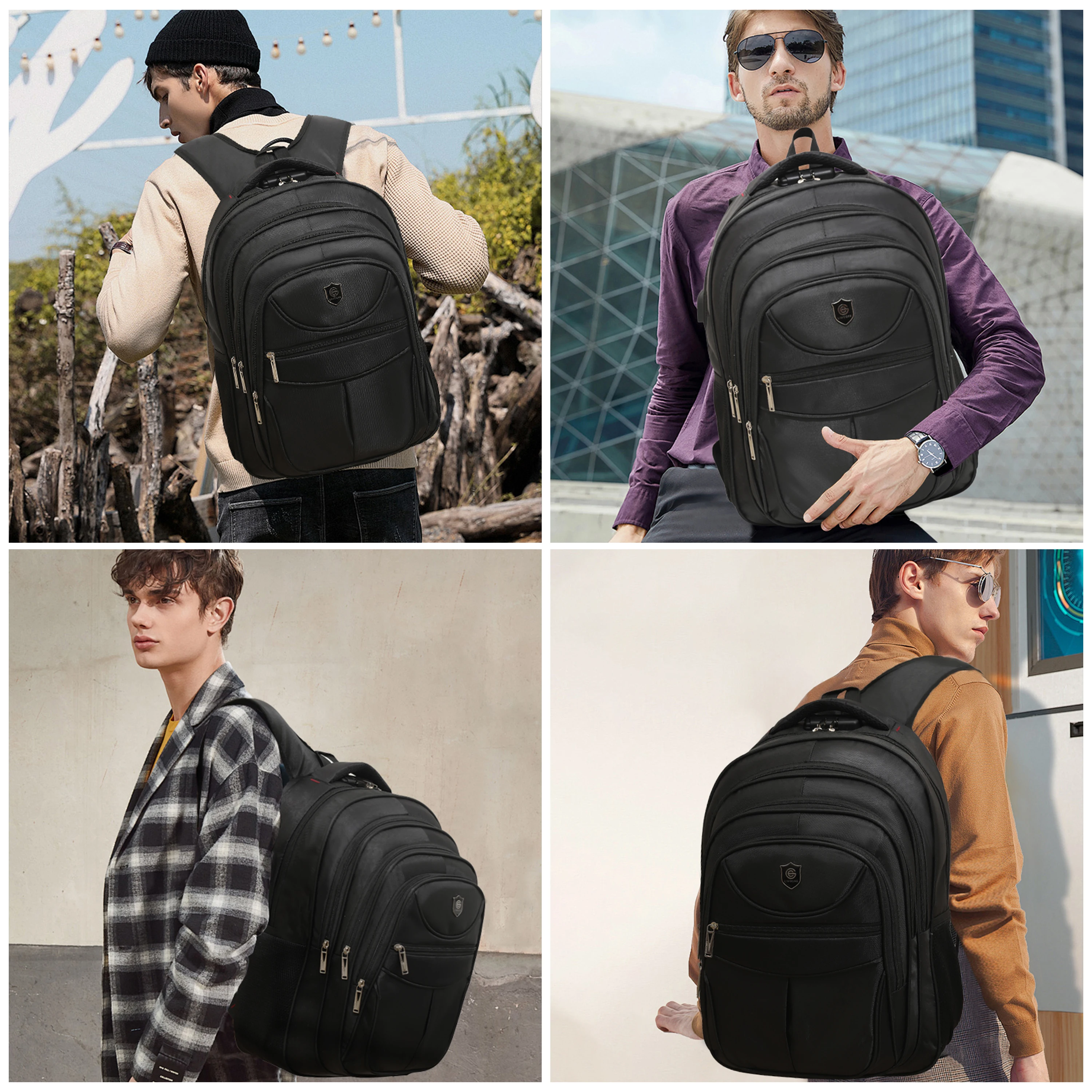 Men's backpack waterproof anti-theft backpack Laptop Usb port travel backpacks men's backpacks large-trained