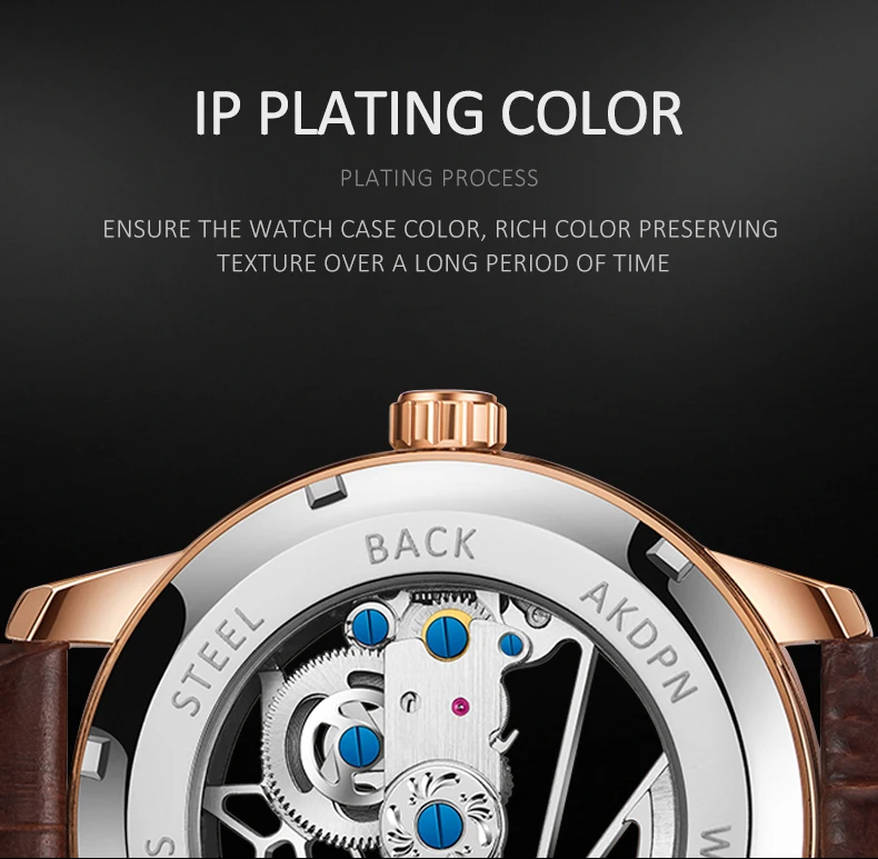 Top Fashion Skeleton Mechanical Watch Top Brand Luxury Men's Steampunk Transparent Hollow Automatic Watch Relogio Masculino 2023