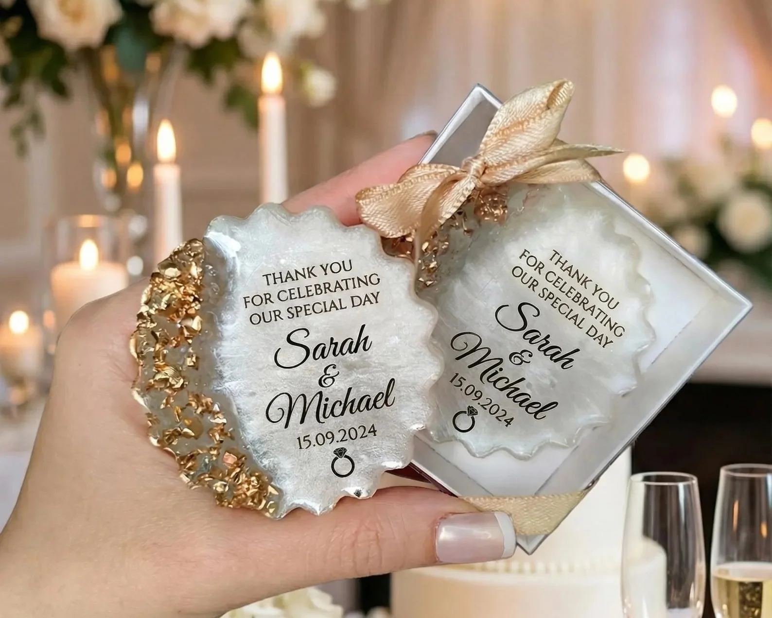 Custom Bridal Shower Favors, Thank You Wedding Shower Gift, Party Favor Set