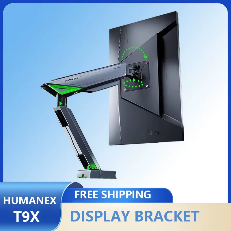 Humanex T 9 X Computer Stand Large Screen Clever Computer Mechanical Arm RGB 16 kg Load-Bearing Screen Display Bracket