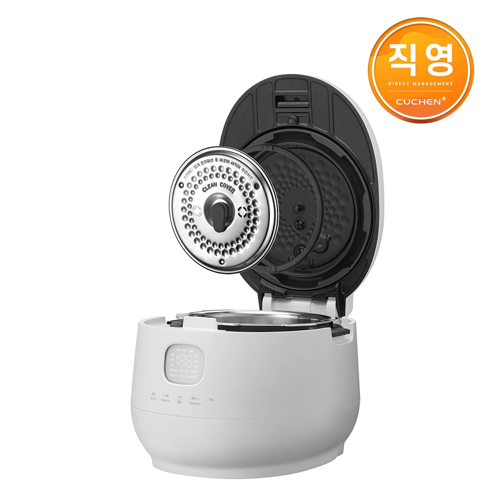 Coupang Brain Purewhite Fullsten ضغط مزدوج 10 أشخاص Ih جهاز طهي الأرز بالضغط الكهربائي Crh-Tws1010Mw