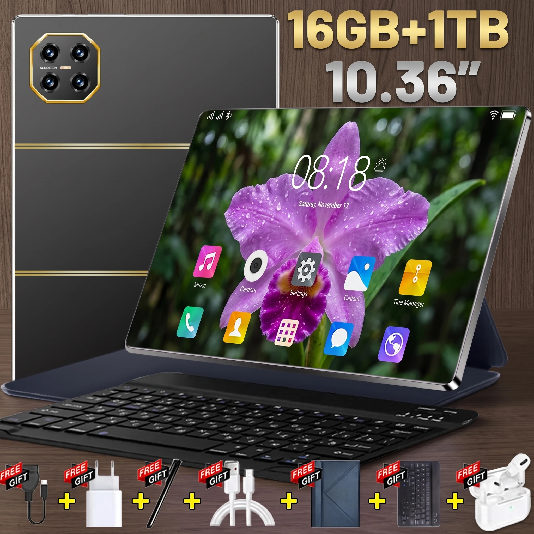 10 Core 2026 New Android 13 Tablet 5G WiFi Portable 20000mAh Large Battery 16GB RAM 1TB ROM 16MP+32MP Camera For Movie Streaming Home Media Player