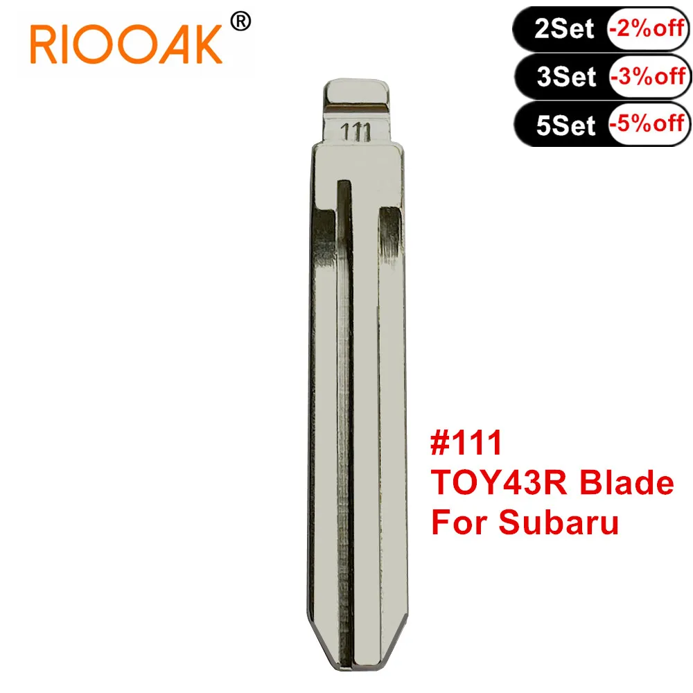 

10pcs Universal KD Remote Key Blade Uncut Blank Blade #111 TOY43R blade for Subaru XV Auto Replacement Parts