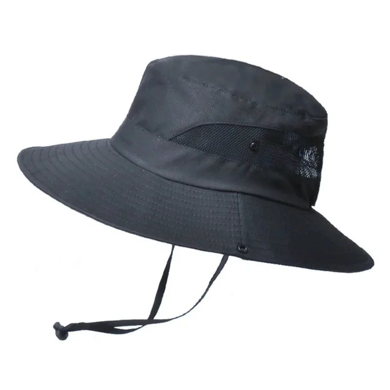 AliExpress HVATILAW Parent-Child Men Women Wide Brim Travel Sport Cycling UV Sunscreen Horsetail Cap Unisex Summer Foldable Sun Fisherman Hat V14