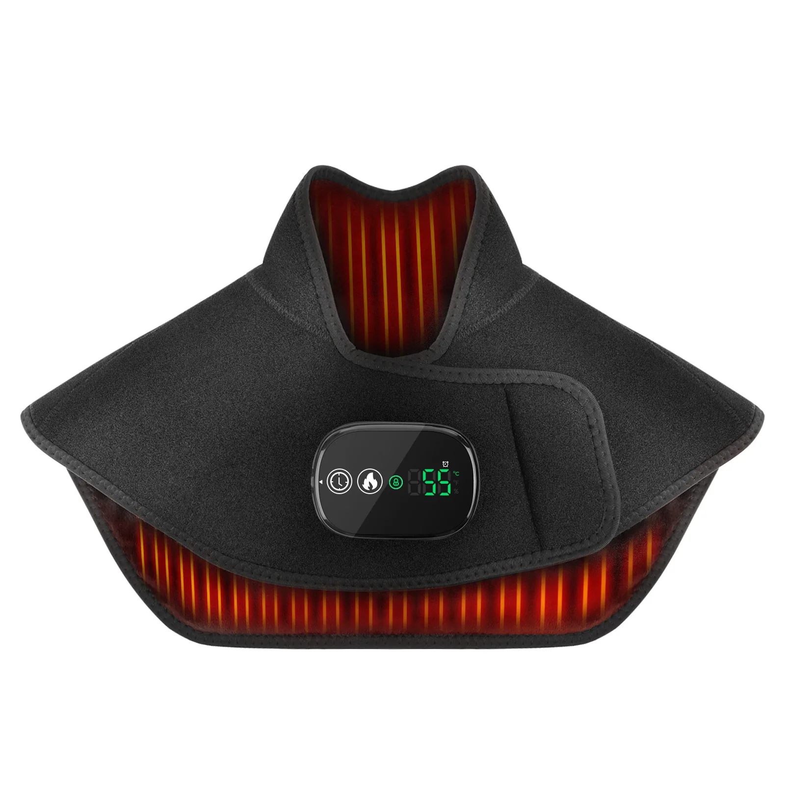 

Wireless Heated Shoulder & Neck Shawl – 5-Level Temperature Control 4000mAh Rechargeable Battery | USB Type-C Heating Pad