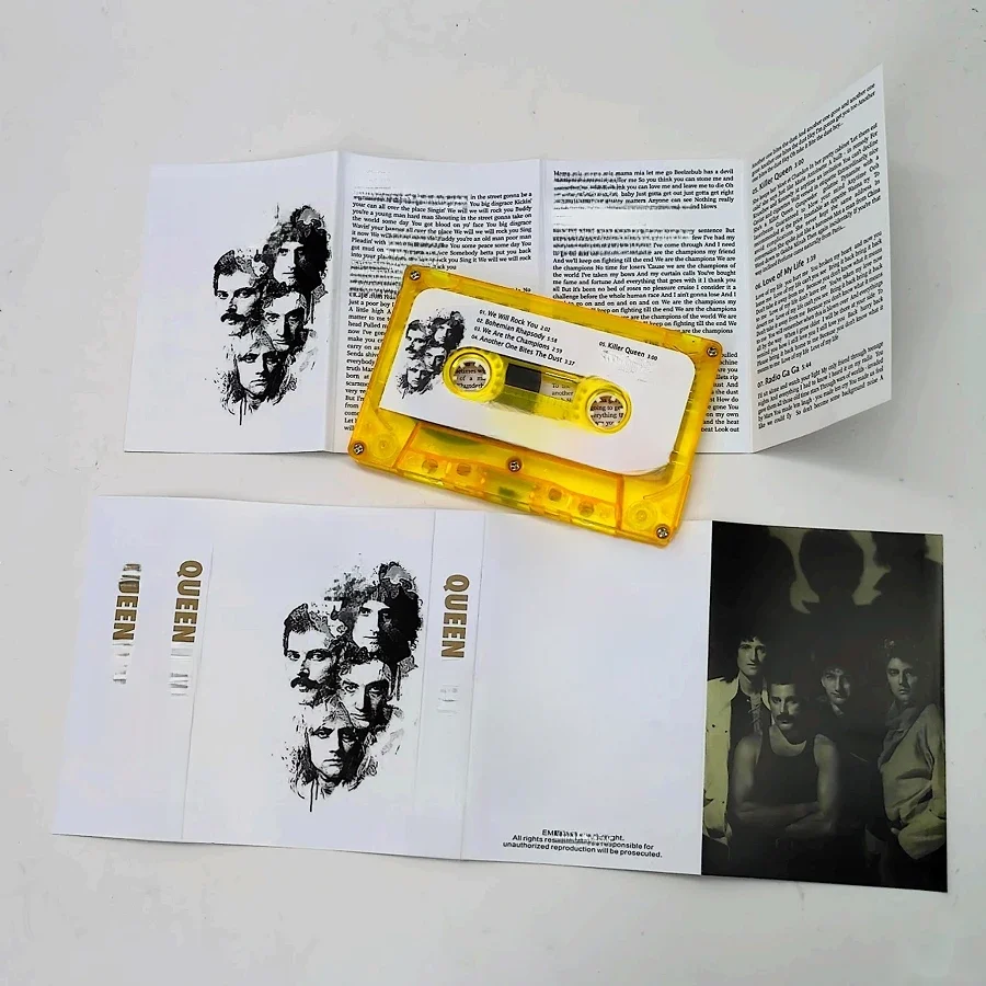 Queen Forever Album musique bande magnétique Freddie Mercury plus grands succès Cassettes Cosplay baladeur voiture enregistreur bâtons sonores boîte
