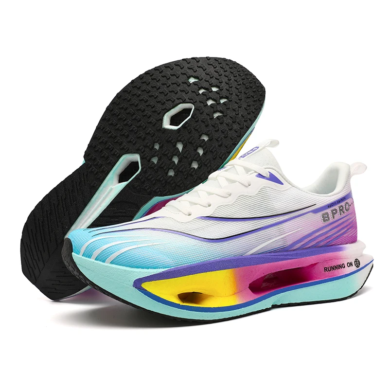 Carbon Plate Men Running Shoes Marathon Athletic Race Sports Outdoor Breathable Lightweight Comfortable Women's Casual Sneakers