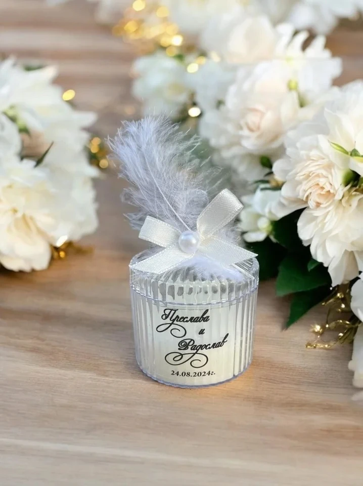 Customizable Wedding Candle Favors,Wedding Gift For Guests,wedding favors for guests,Baptism Gift Box Set, Bridesmaid Candle, Flower Candle, Babyshower Gift, Aroma Candle Souvenir Gift Box For Baby Shower Bridal Shower